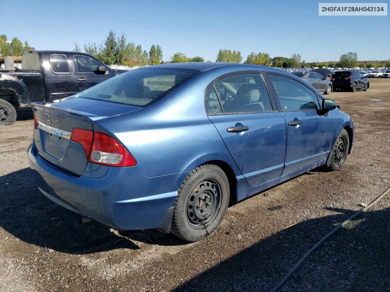 2010 Honda Civic Dx VIN: 2HGFA1F28AH043134 Lot: 73279444