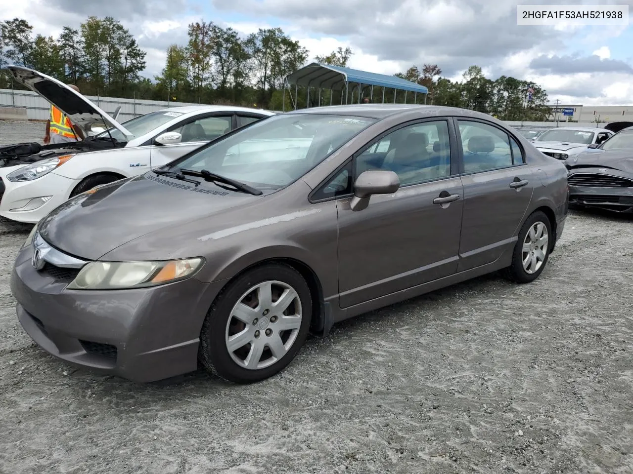 2010 Honda Civic Lx VIN: 2HGFA1F53AH521938 Lot: 73564754