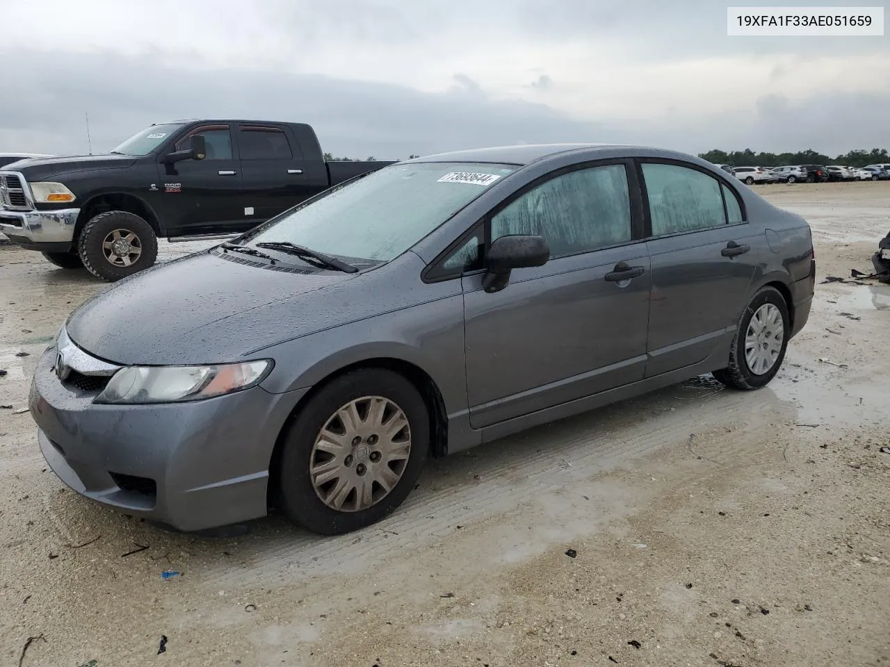 2010 Honda Civic Vp VIN: 19XFA1F33AE051659 Lot: 73693644