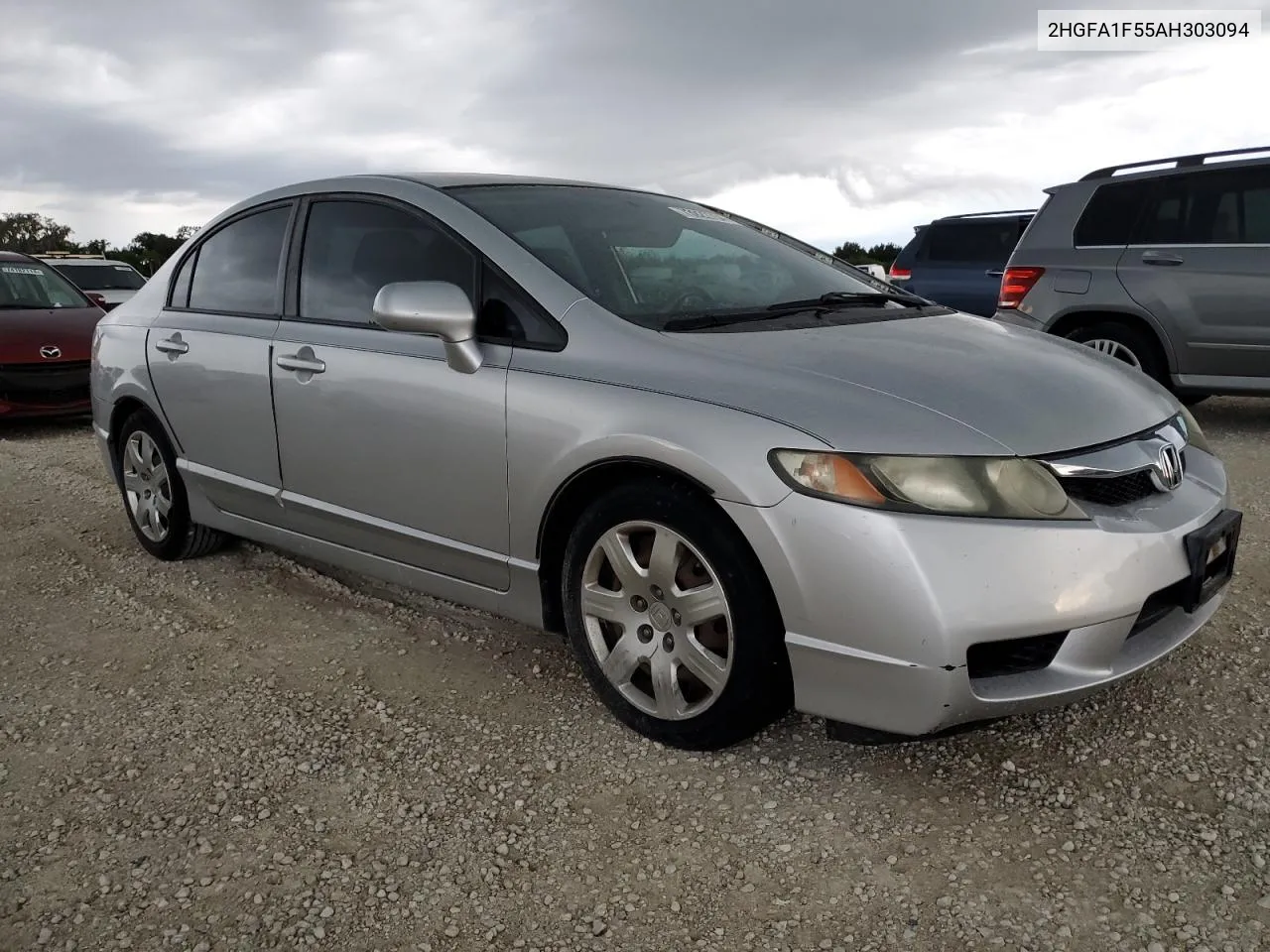 2010 Honda Civic Lx VIN: 2HGFA1F55AH303094 Lot: 73922754