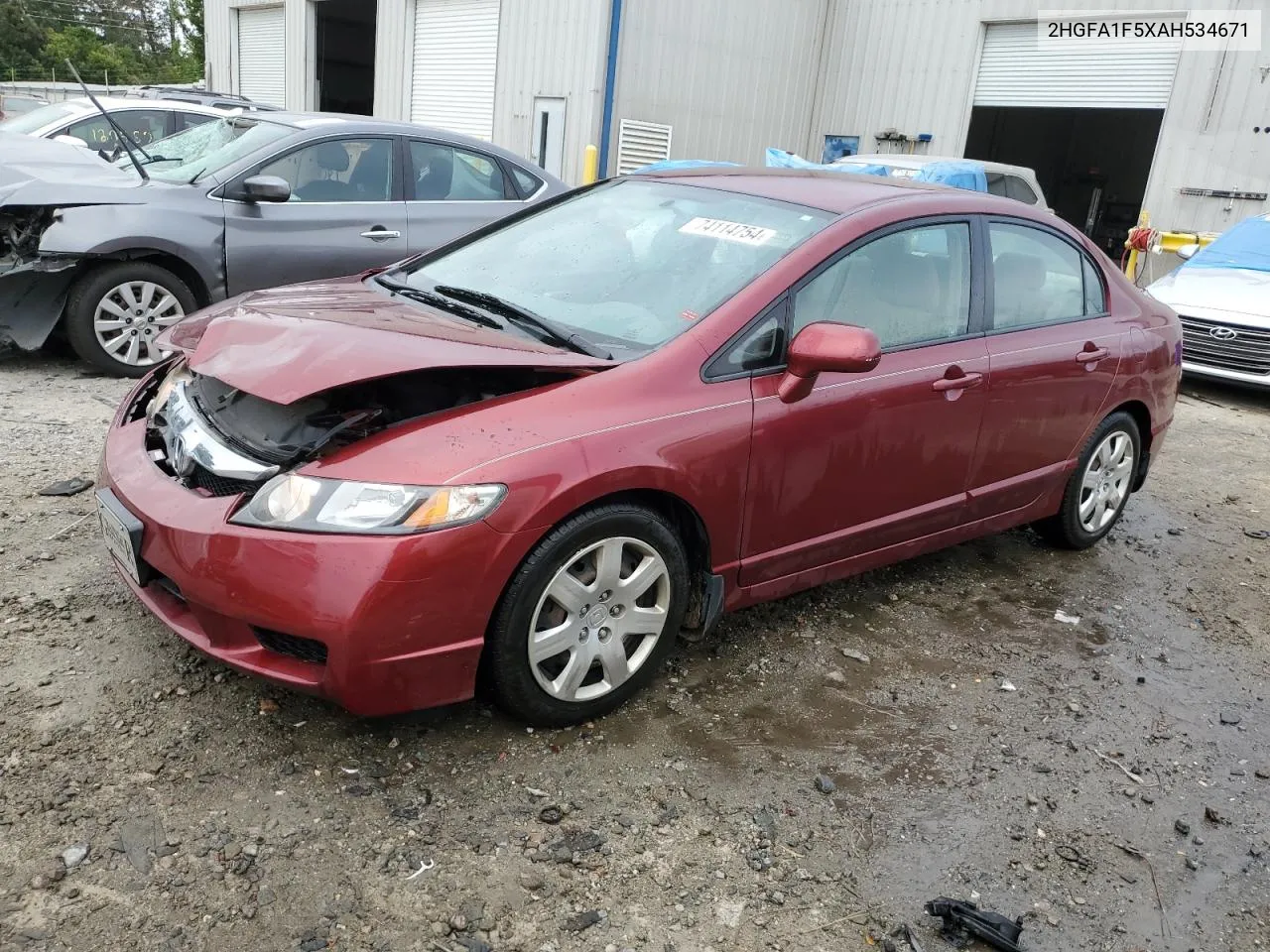 2010 Honda Civic Lx VIN: 2HGFA1F5XAH534671 Lot: 74114754