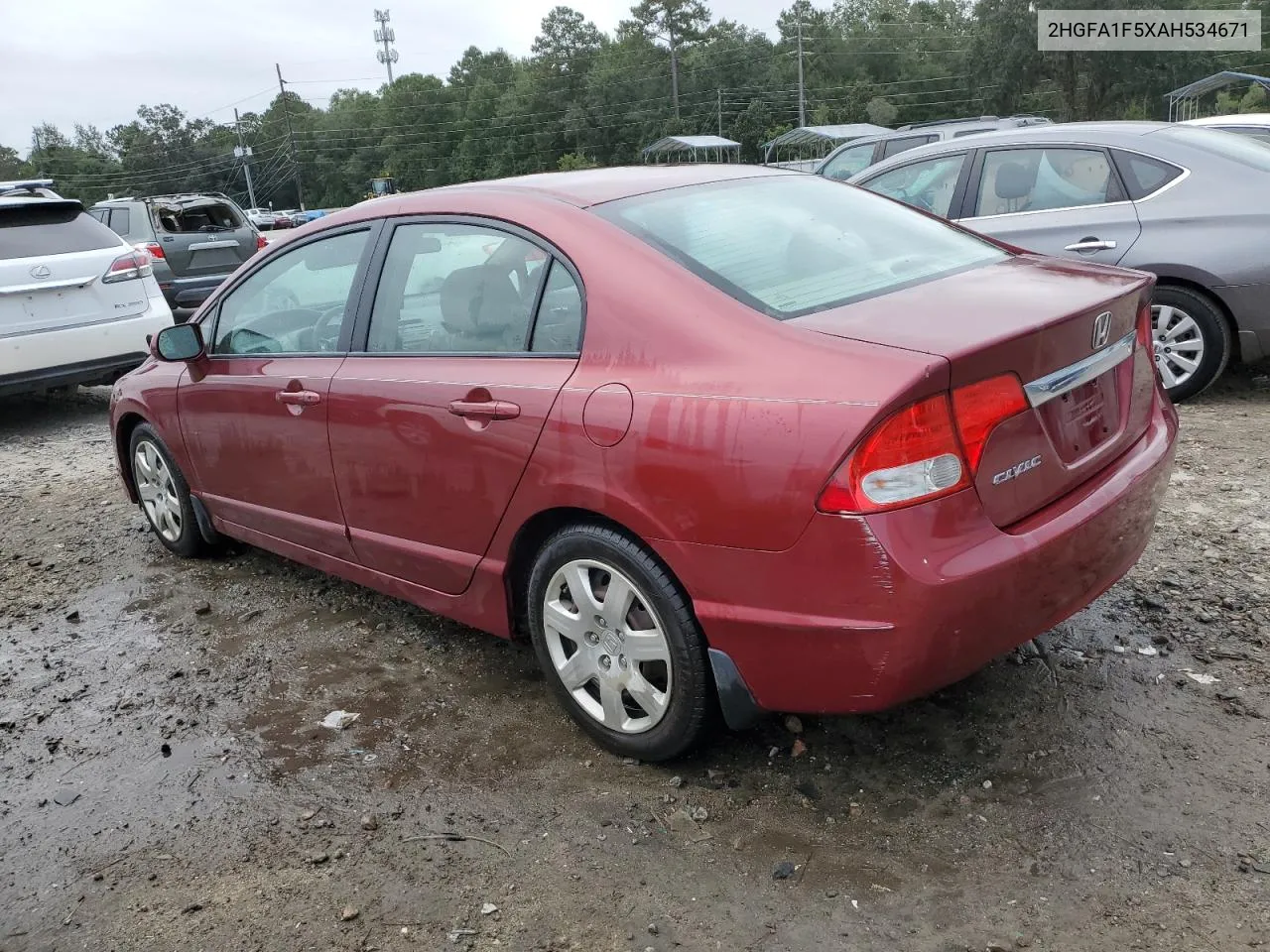 2010 Honda Civic Lx VIN: 2HGFA1F5XAH534671 Lot: 74114754