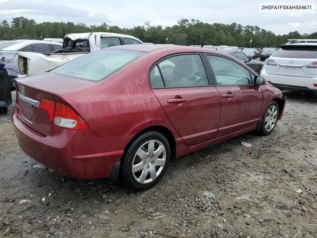 2010 Honda Civic Lx VIN: 2HGFA1F5XAH534671 Lot: 74114754