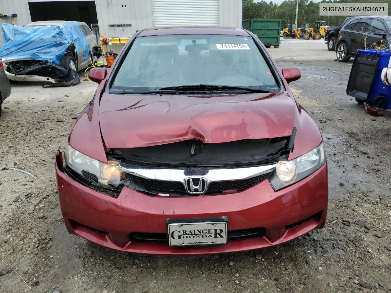 2010 Honda Civic Lx VIN: 2HGFA1F5XAH534671 Lot: 74114754