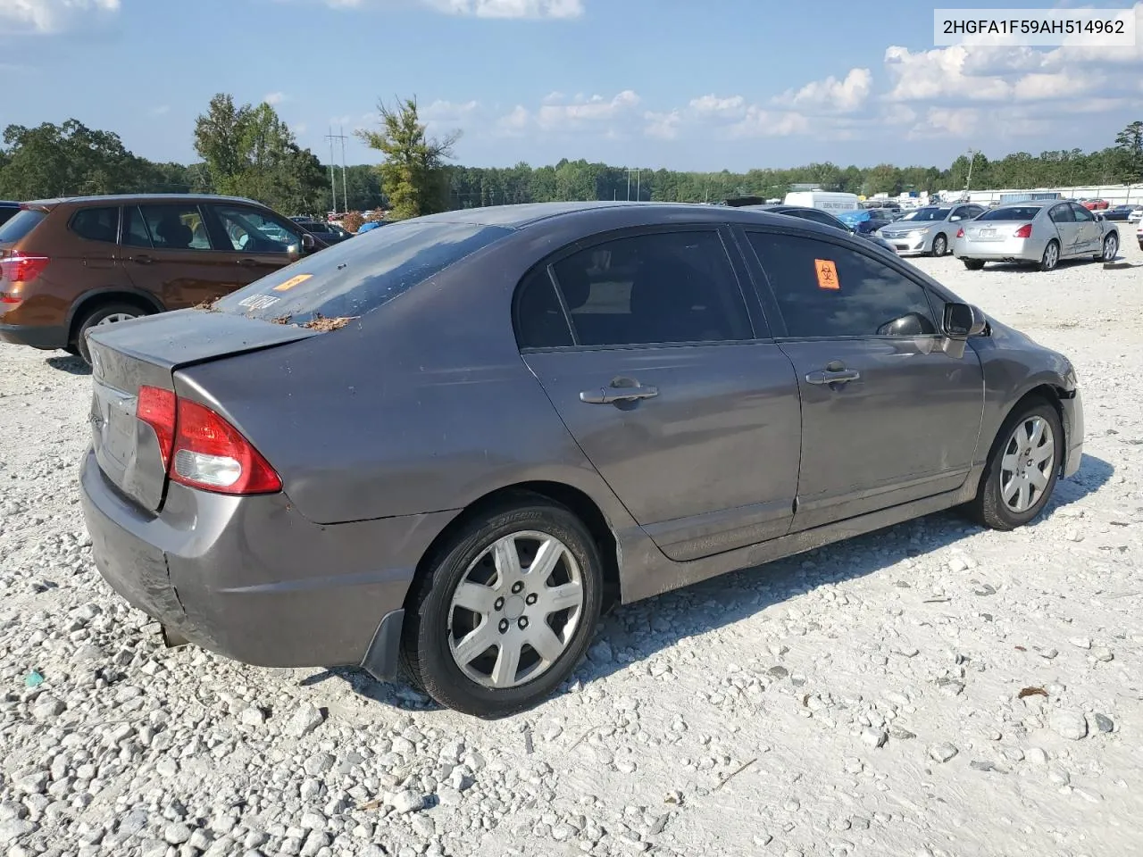 2010 Honda Civic Lx VIN: 2HGFA1F59AH514962 Lot: 74167024