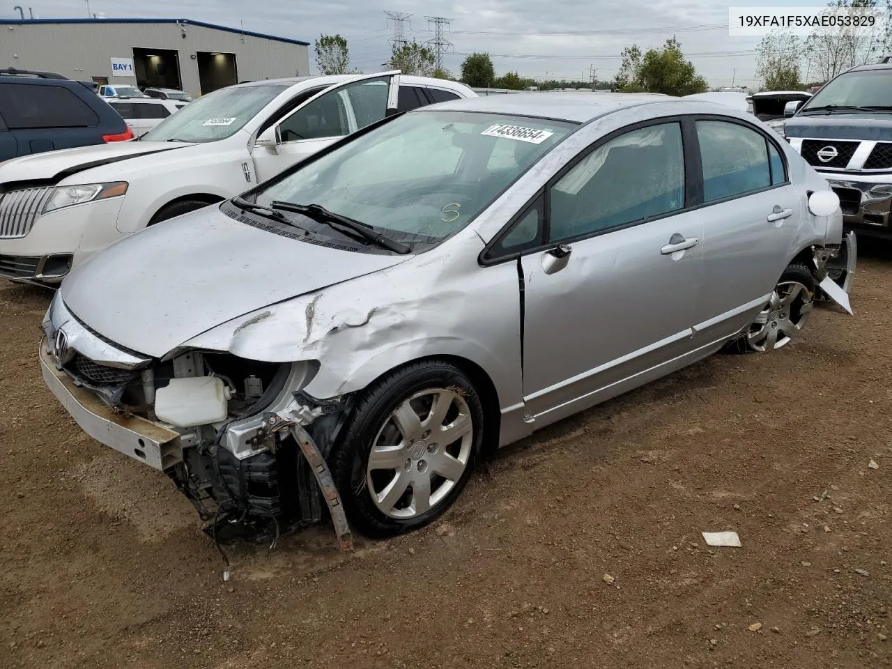 2010 Honda Civic Lx VIN: 19XFA1F5XAE053829 Lot: 74336654