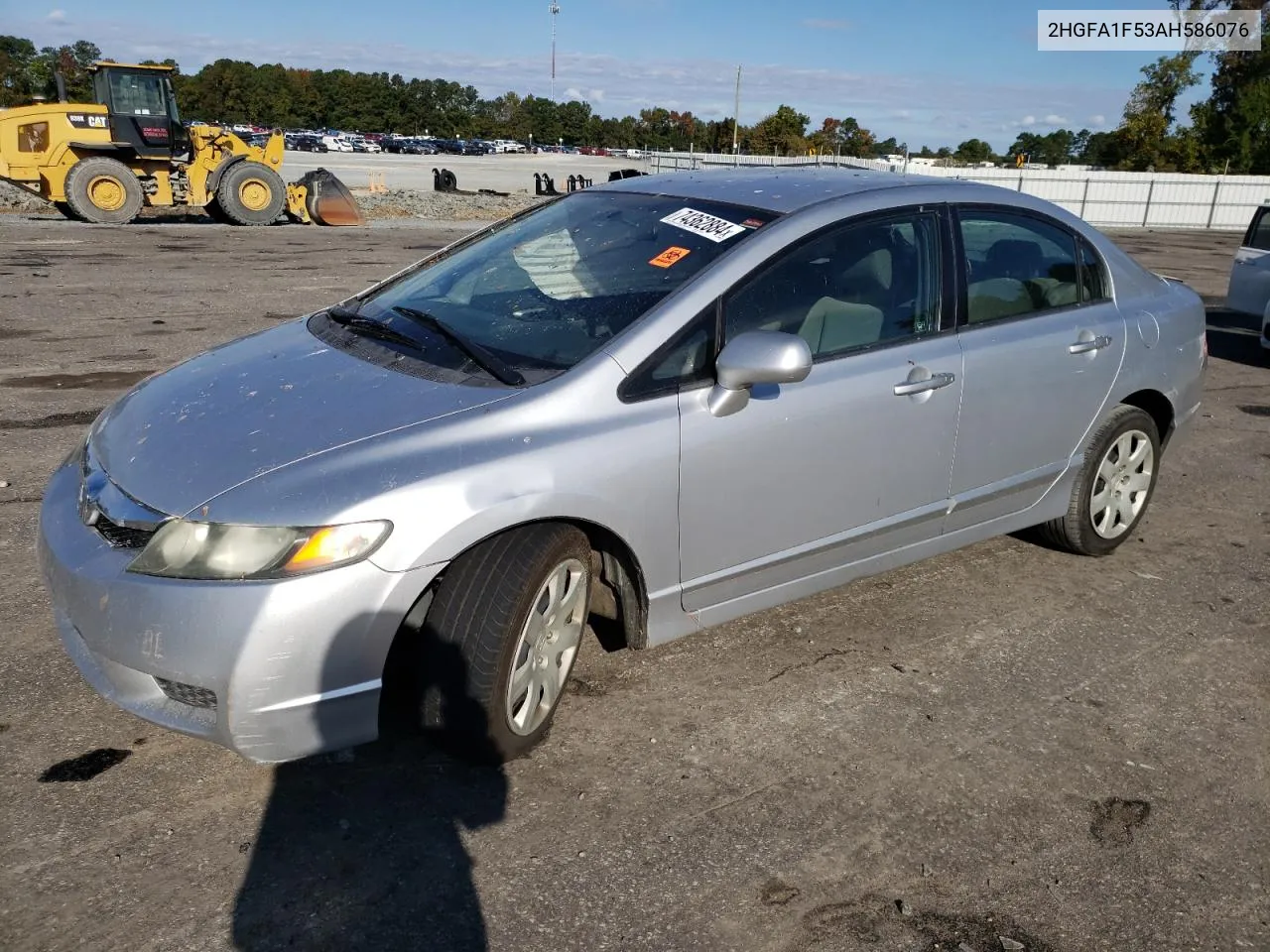 2010 Honda Civic Lx VIN: 2HGFA1F53AH586076 Lot: 74362884