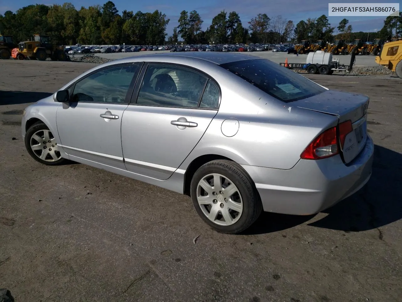 2010 Honda Civic Lx VIN: 2HGFA1F53AH586076 Lot: 74362884