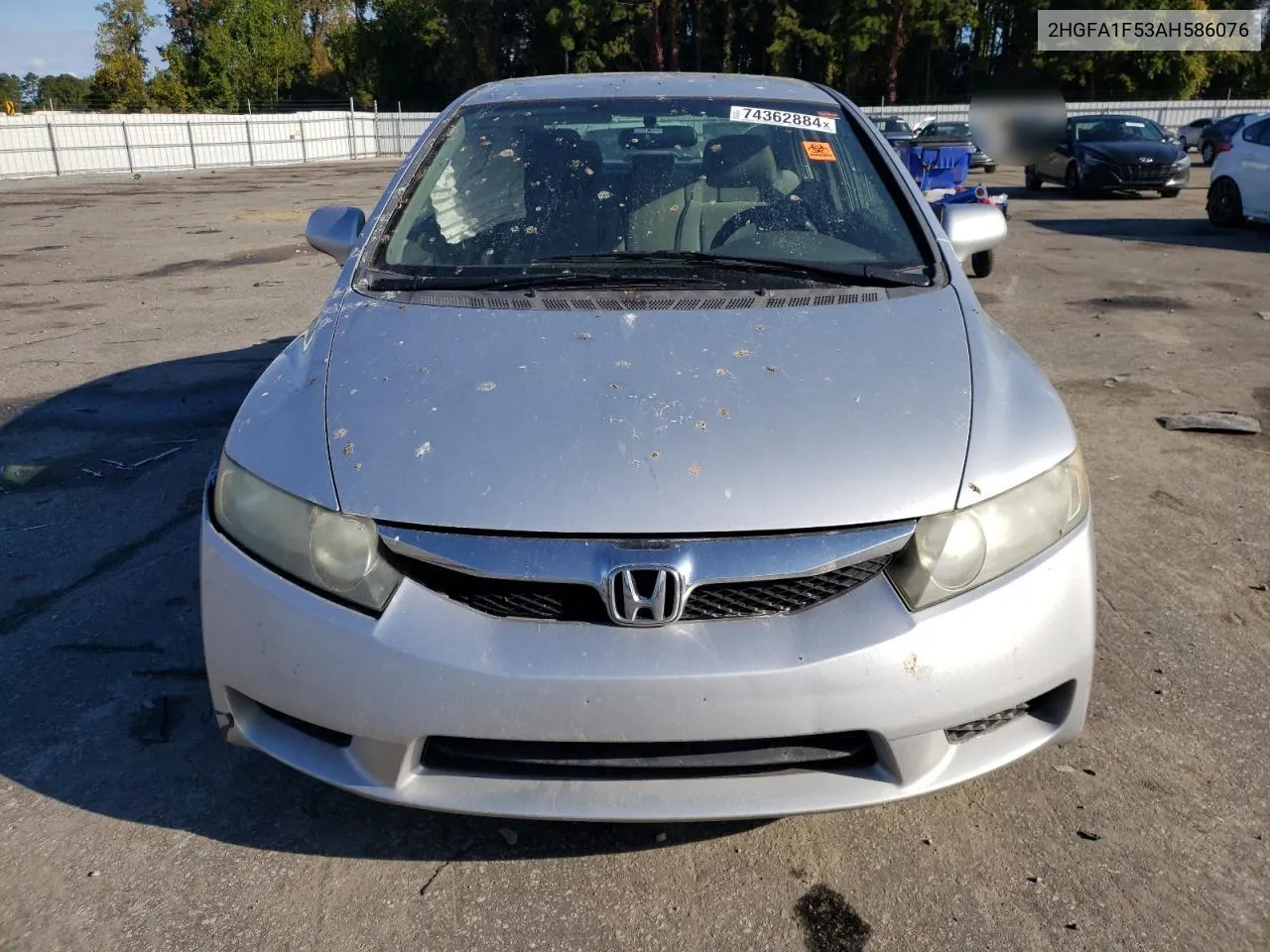 2010 Honda Civic Lx VIN: 2HGFA1F53AH586076 Lot: 74362884