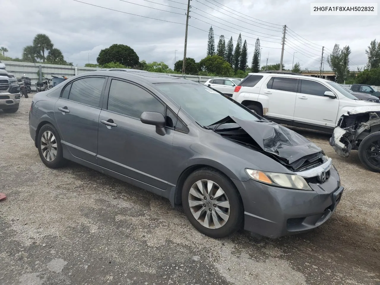 2010 Honda Civic Ex VIN: 2HGFA1F8XAH502832 Lot: 74497644