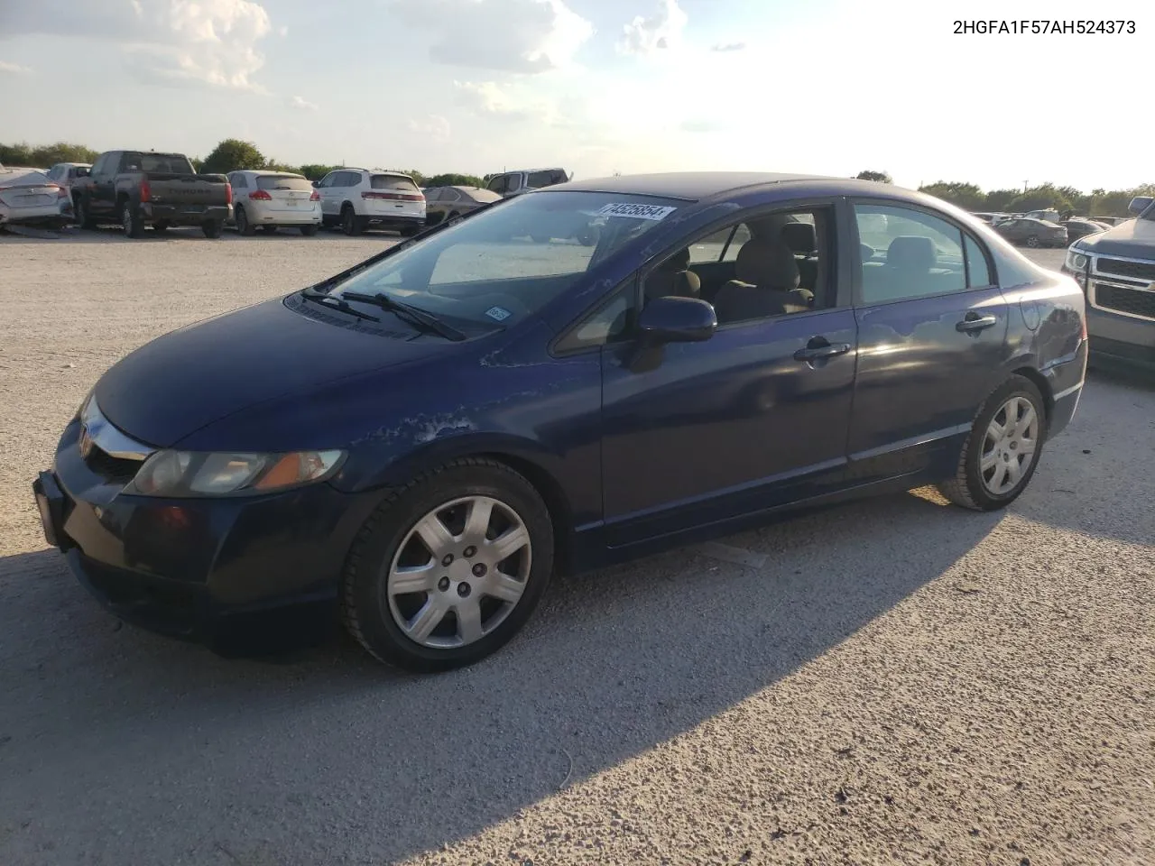 2010 Honda Civic Lx VIN: 2HGFA1F57AH524373 Lot: 74525854