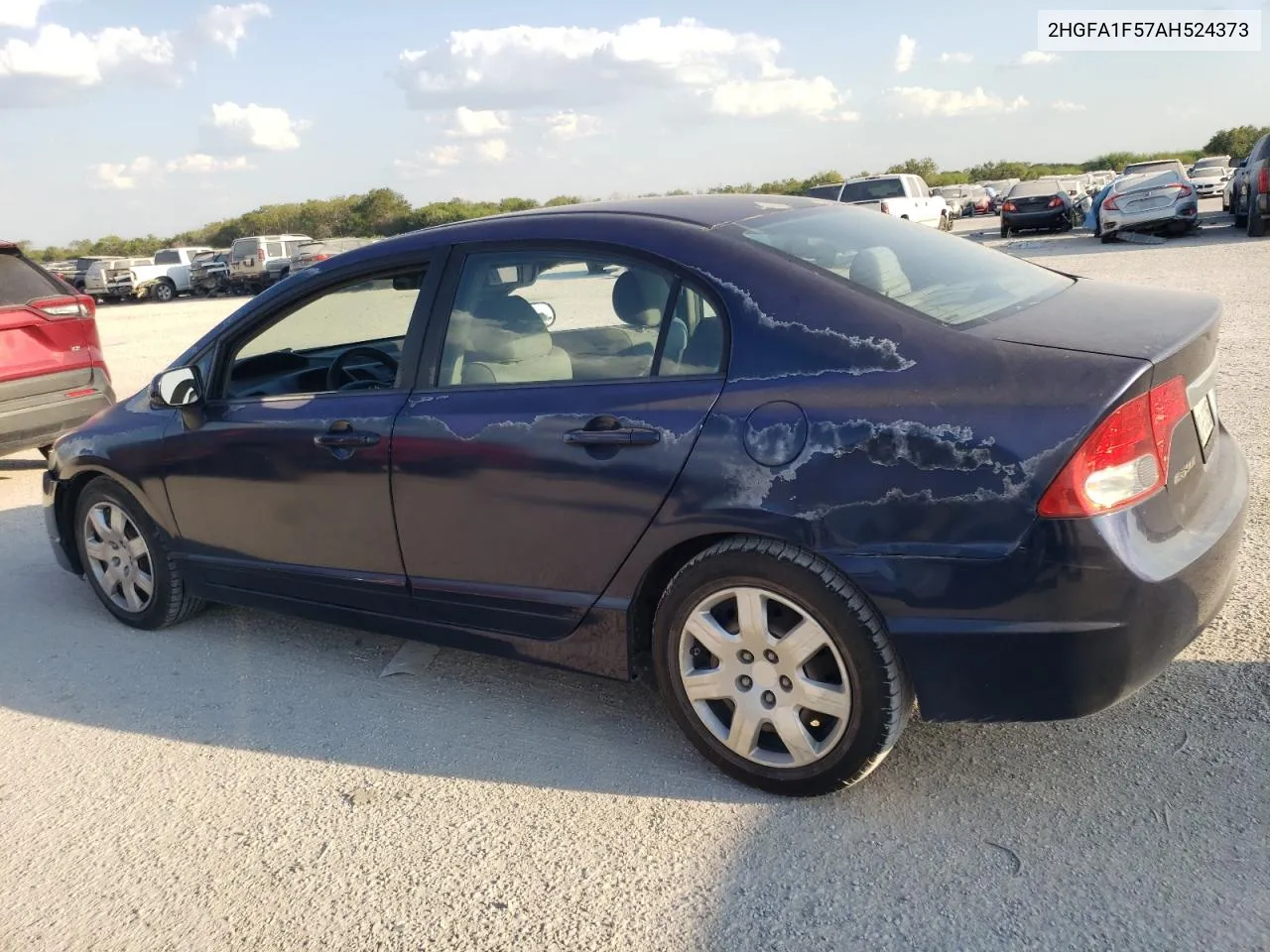 2010 Honda Civic Lx VIN: 2HGFA1F57AH524373 Lot: 74525854