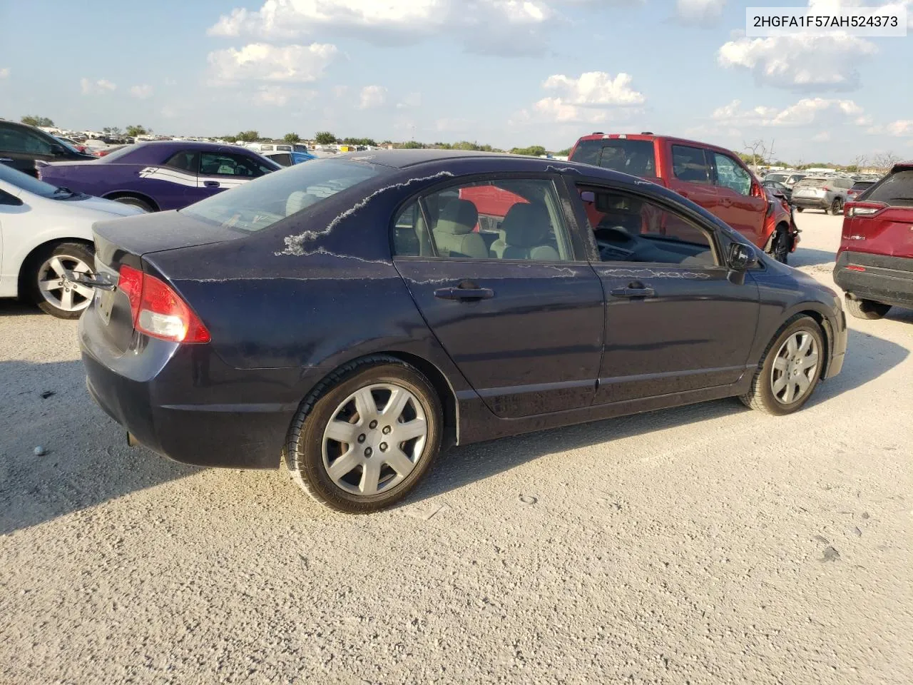 2010 Honda Civic Lx VIN: 2HGFA1F57AH524373 Lot: 74525854