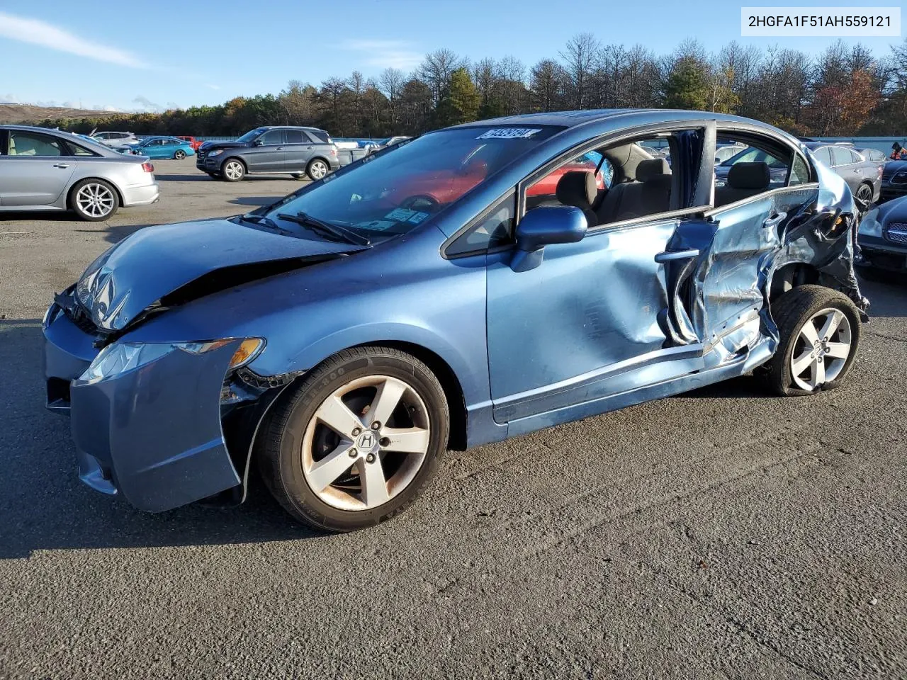 2010 Honda Civic Lx VIN: 2HGFA1F51AH559121 Lot: 74529194