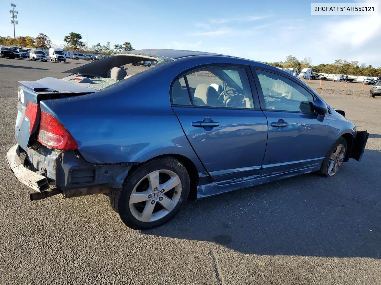 2010 Honda Civic Lx VIN: 2HGFA1F51AH559121 Lot: 74529194