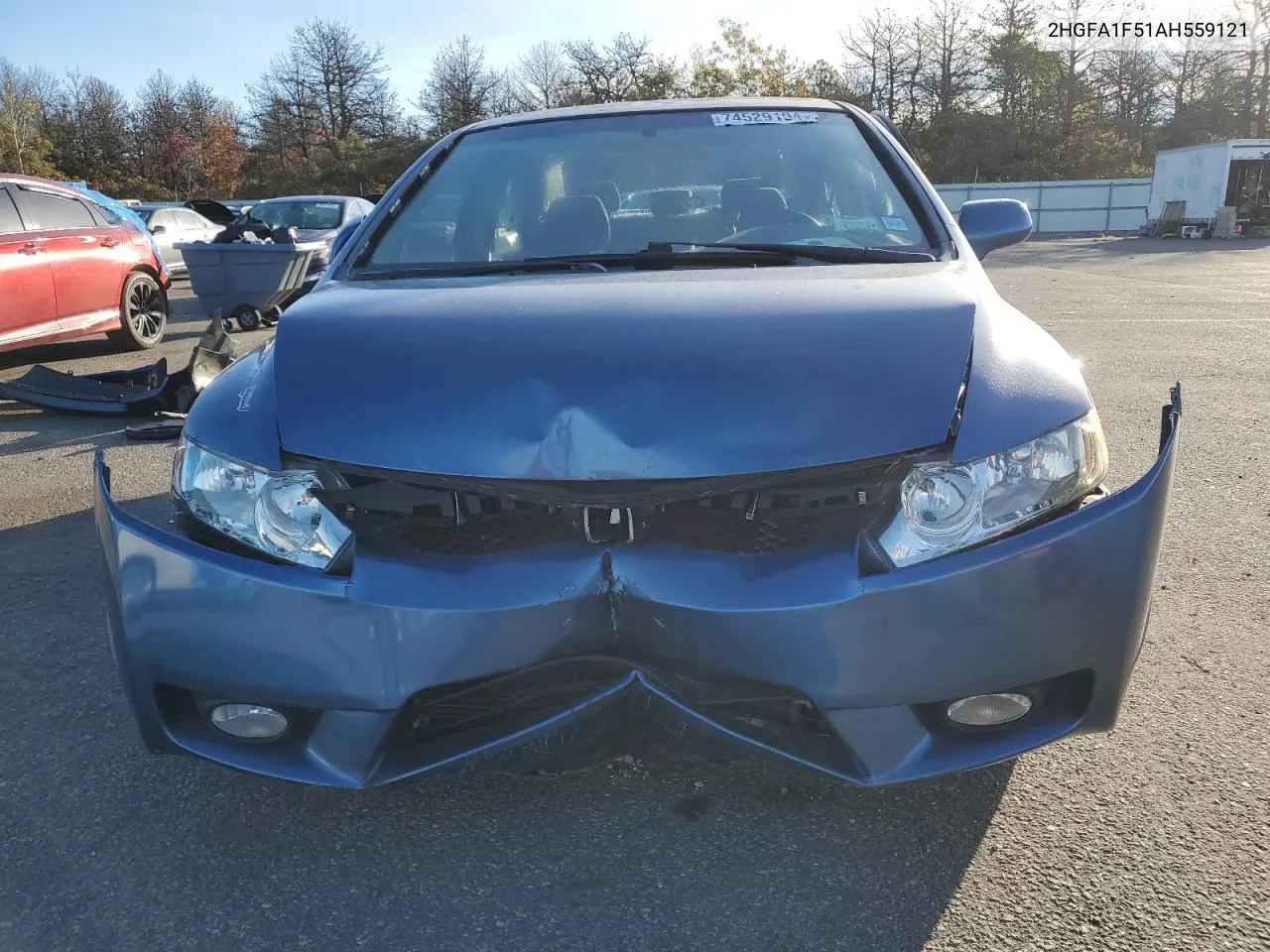 2HGFA1F51AH559121 2010 Honda Civic Lx