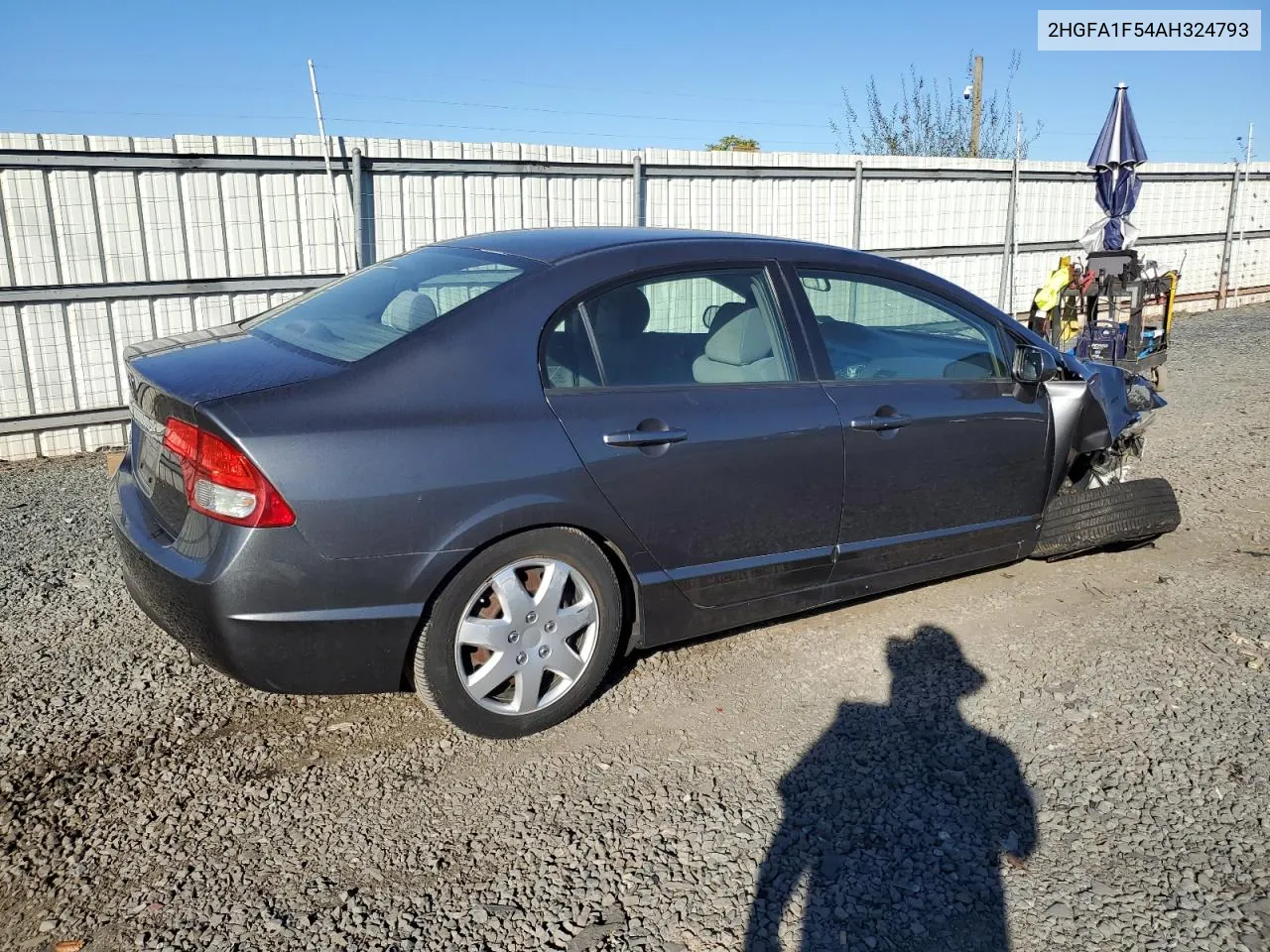 2010 Honda Civic Lx VIN: 2HGFA1F54AH324793 Lot: 74553014