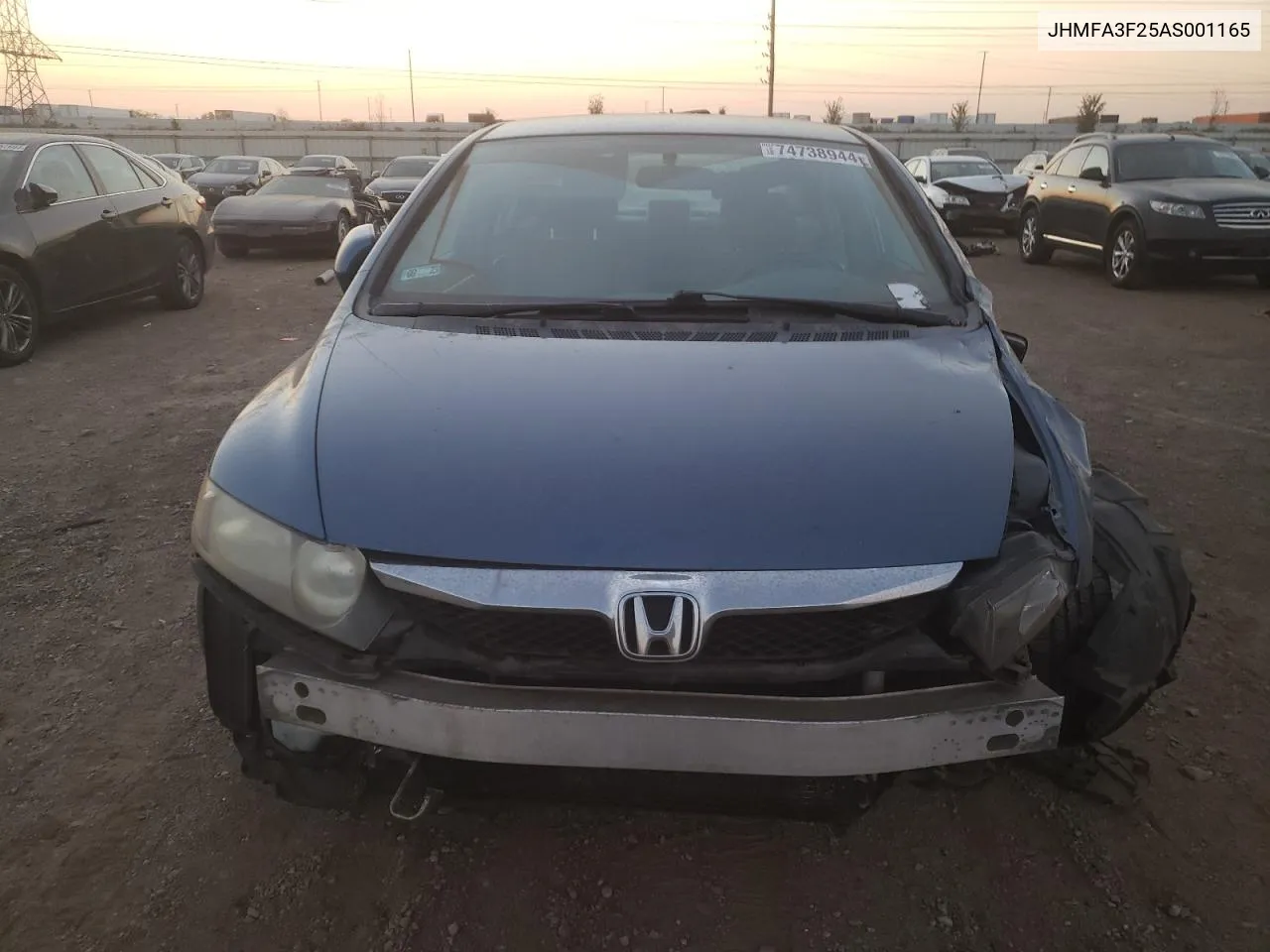 2010 Honda Civic Hybrid VIN: JHMFA3F25AS001165 Lot: 74738944