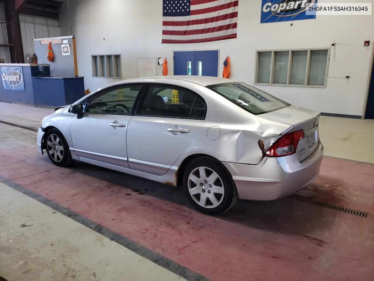 2010 Honda Civic Lx VIN: 2HGFA1F53AH316345 Lot: 74933434