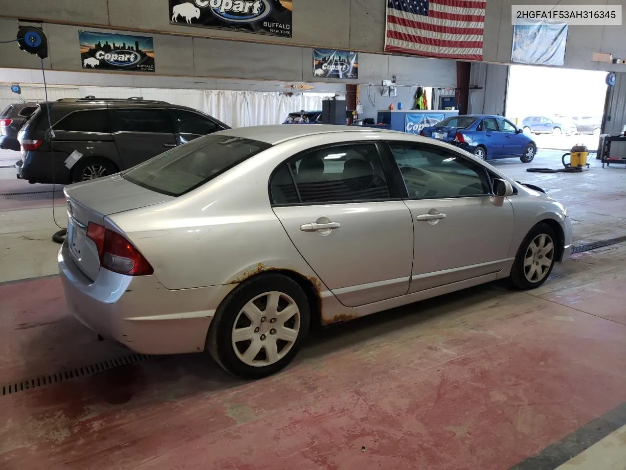 2010 Honda Civic Lx VIN: 2HGFA1F53AH316345 Lot: 74933434