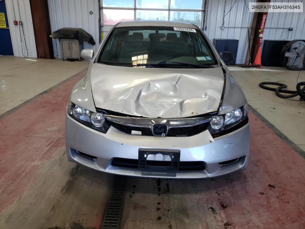 2010 Honda Civic Lx VIN: 2HGFA1F53AH316345 Lot: 74933434