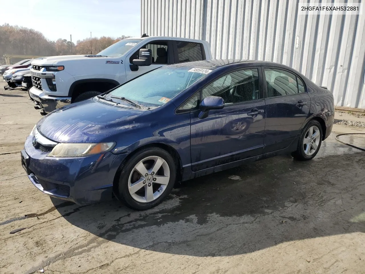 2010 Honda Civic Lx-S VIN: 2HGFA1F6XAH532881 Lot: 74959124