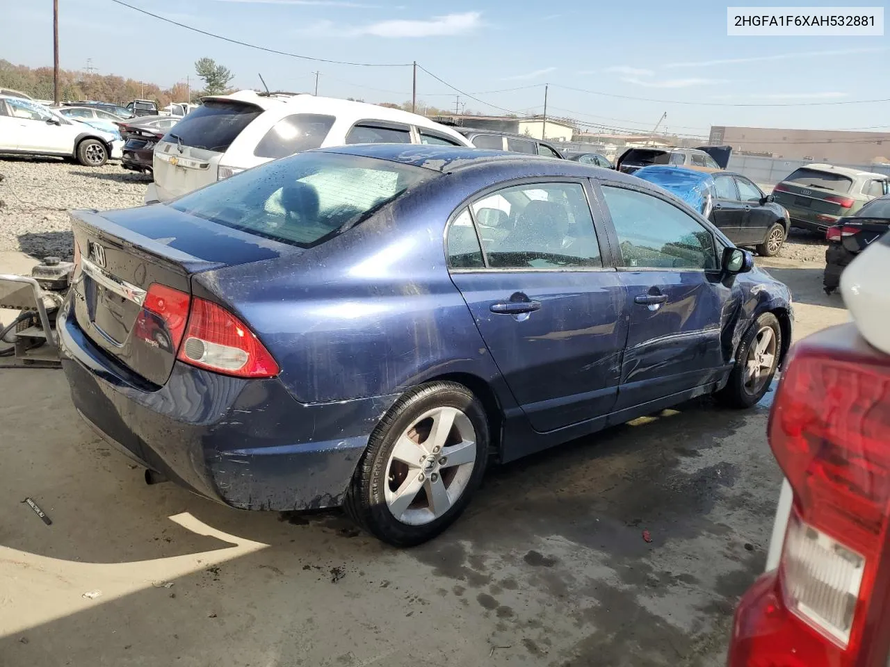 2010 Honda Civic Lx-S VIN: 2HGFA1F6XAH532881 Lot: 74959124