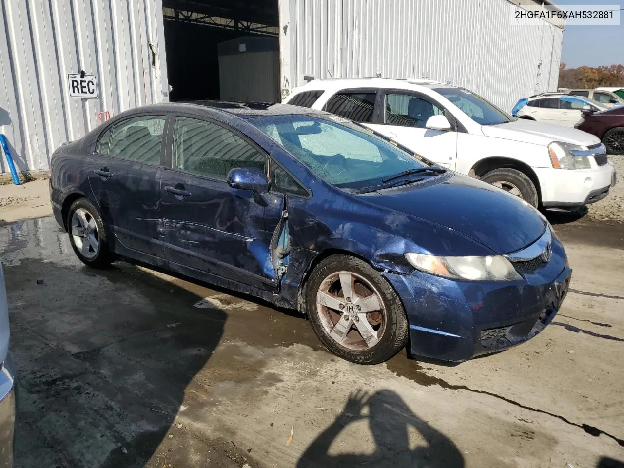 2010 Honda Civic Lx-S VIN: 2HGFA1F6XAH532881 Lot: 74959124