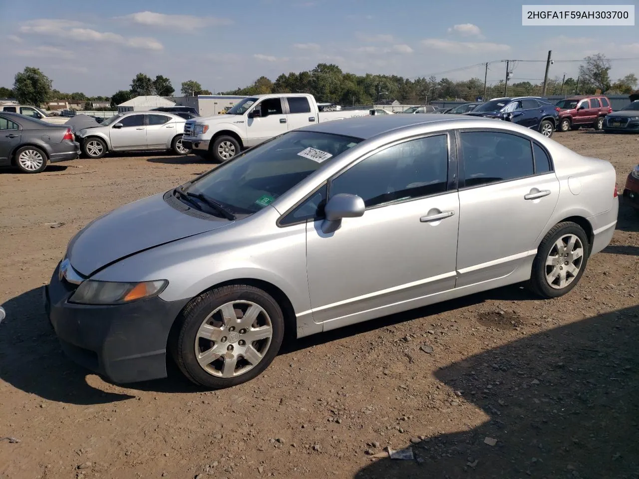 2010 Honda Civic Lx VIN: 2HGFA1F59AH303700 Lot: 75016004