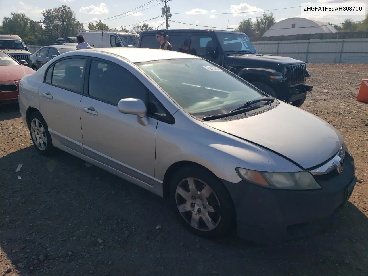 2010 Honda Civic Lx VIN: 2HGFA1F59AH303700 Lot: 75016004