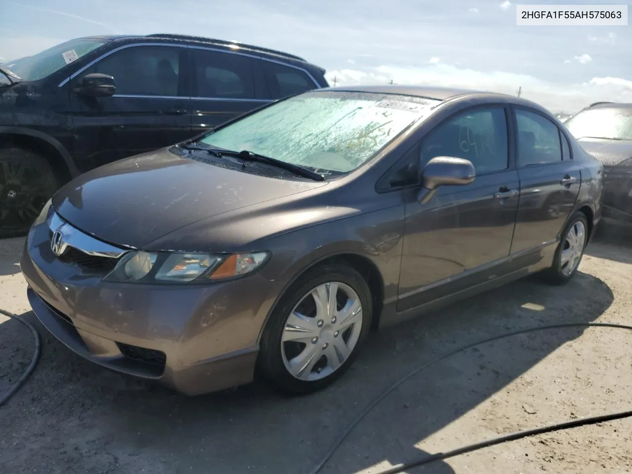 2010 Honda Civic Lx VIN: 2HGFA1F55AH575063 Lot: 75063564