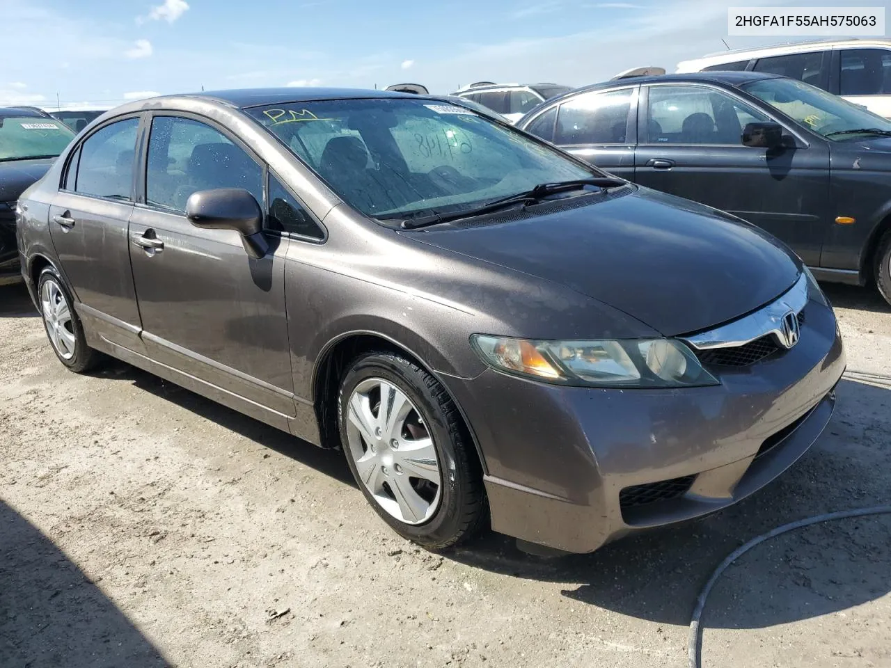 2010 Honda Civic Lx VIN: 2HGFA1F55AH575063 Lot: 75063564