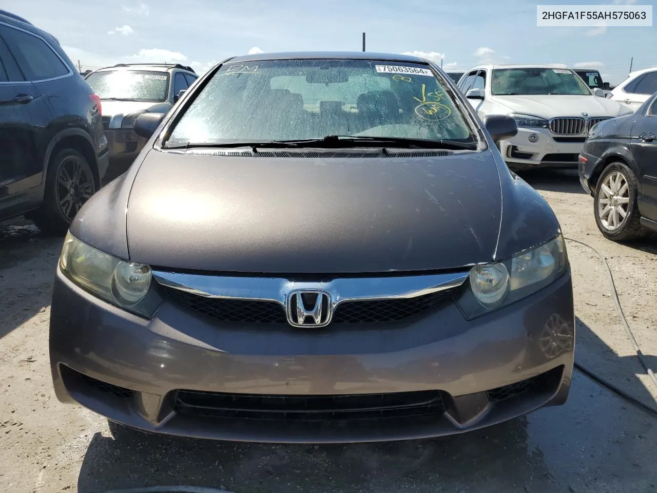 2010 Honda Civic Lx VIN: 2HGFA1F55AH575063 Lot: 75063564