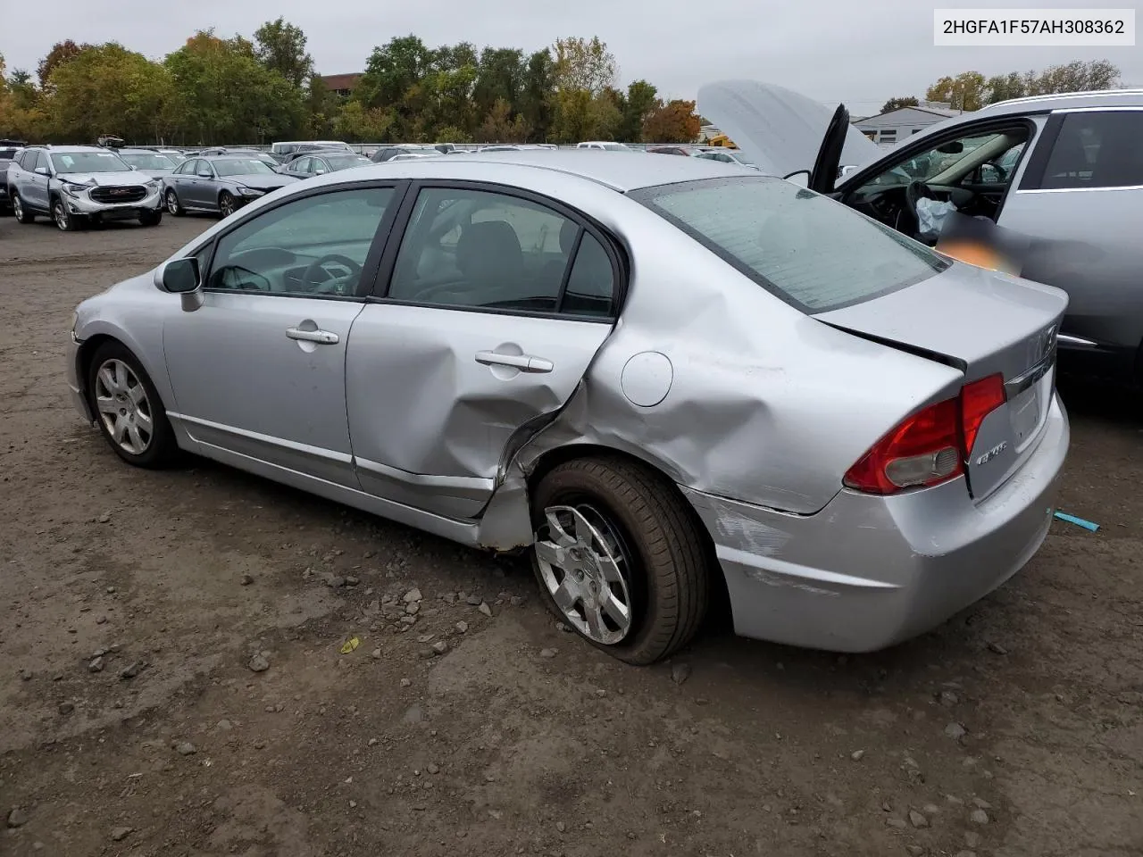 2010 Honda Civic Lx VIN: 2HGFA1F57AH308362 Lot: 75258204