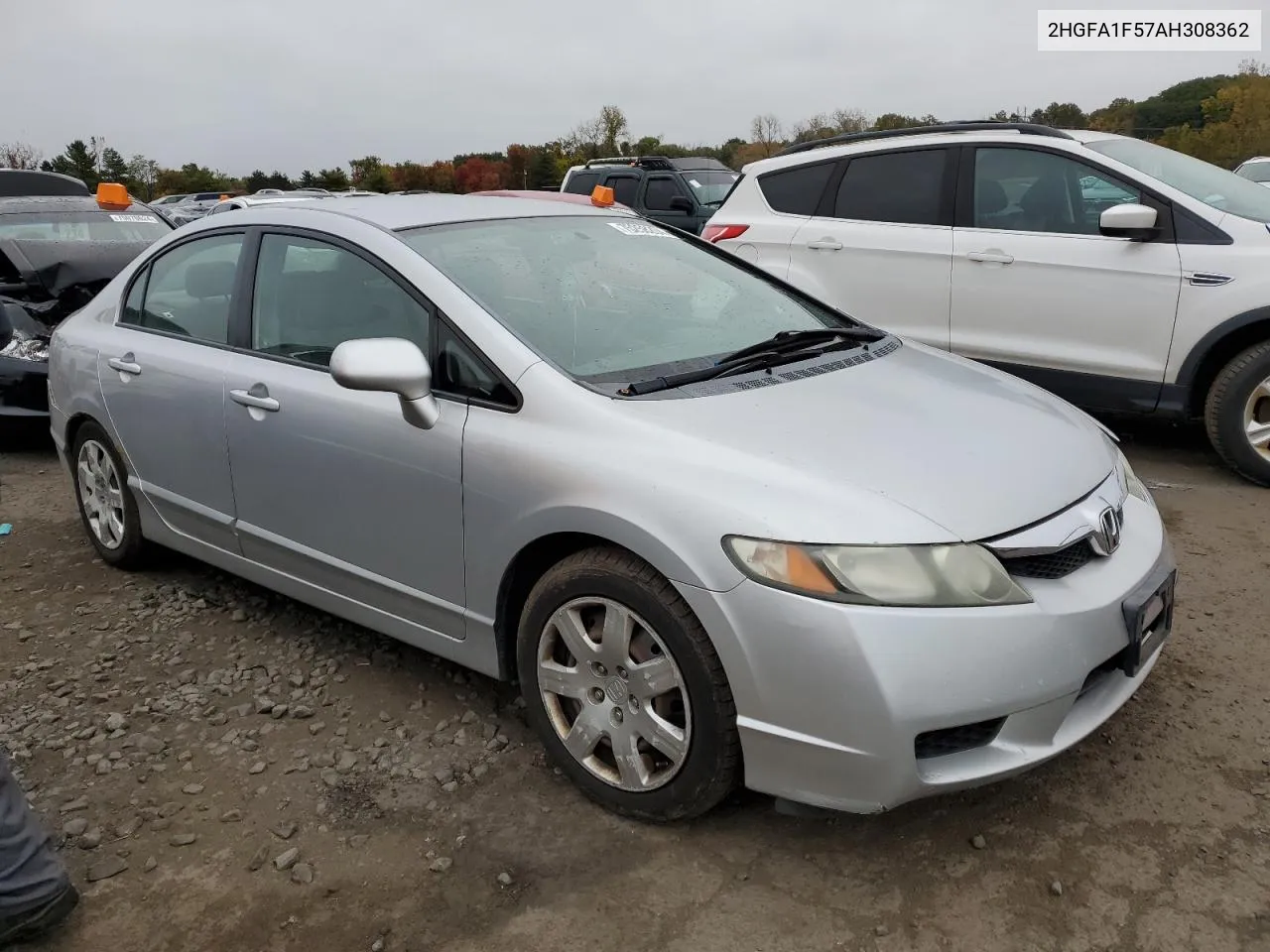 2010 Honda Civic Lx VIN: 2HGFA1F57AH308362 Lot: 75258204