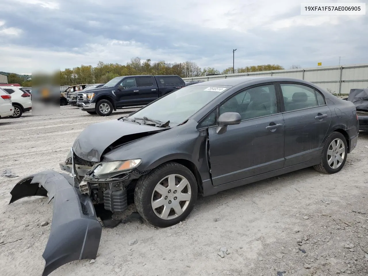 2010 Honda Civic Lx VIN: 19XFA1F57AE006905 Lot: 75640514