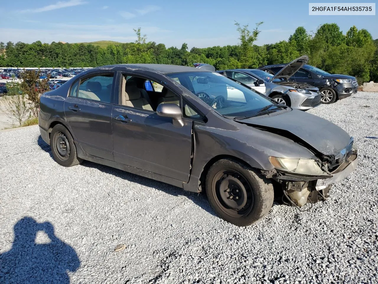 2010 Honda Civic Lx VIN: 2HGFA1F54AH535735 Lot: 75710384