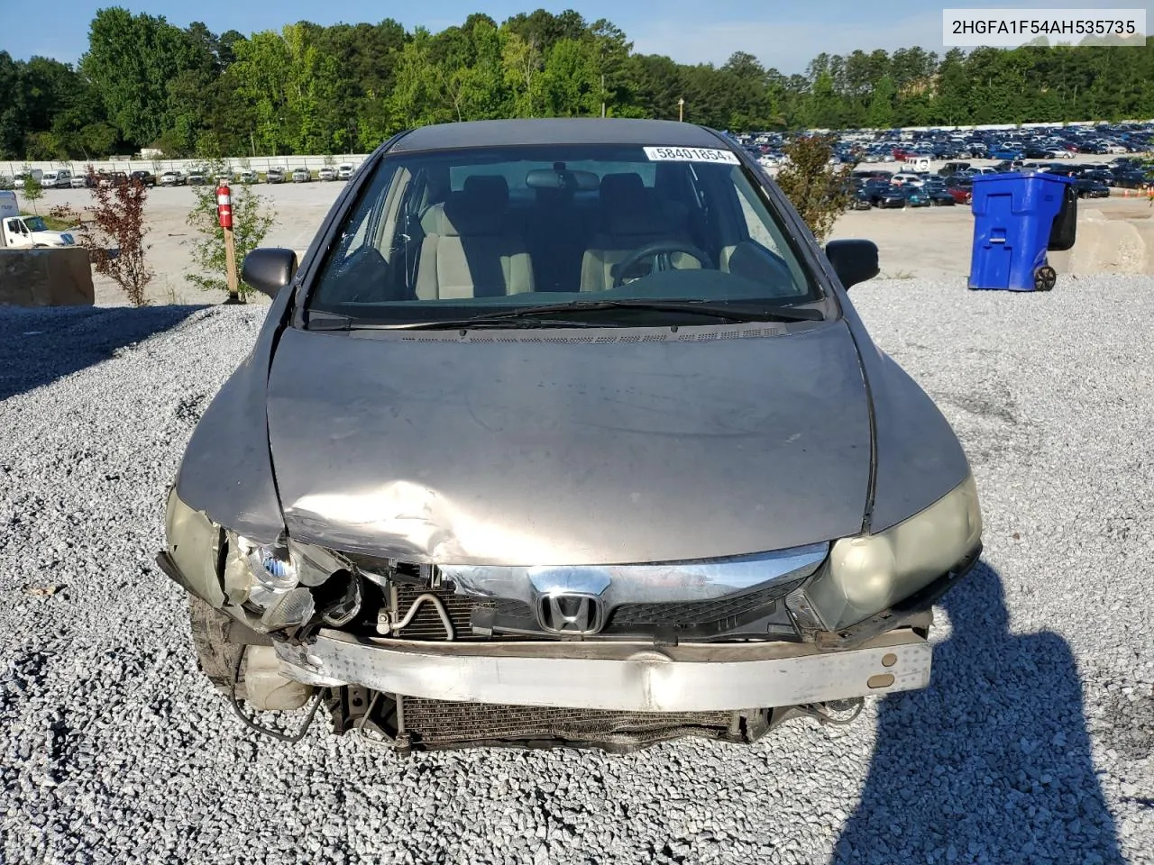 2010 Honda Civic Lx VIN: 2HGFA1F54AH535735 Lot: 75710384