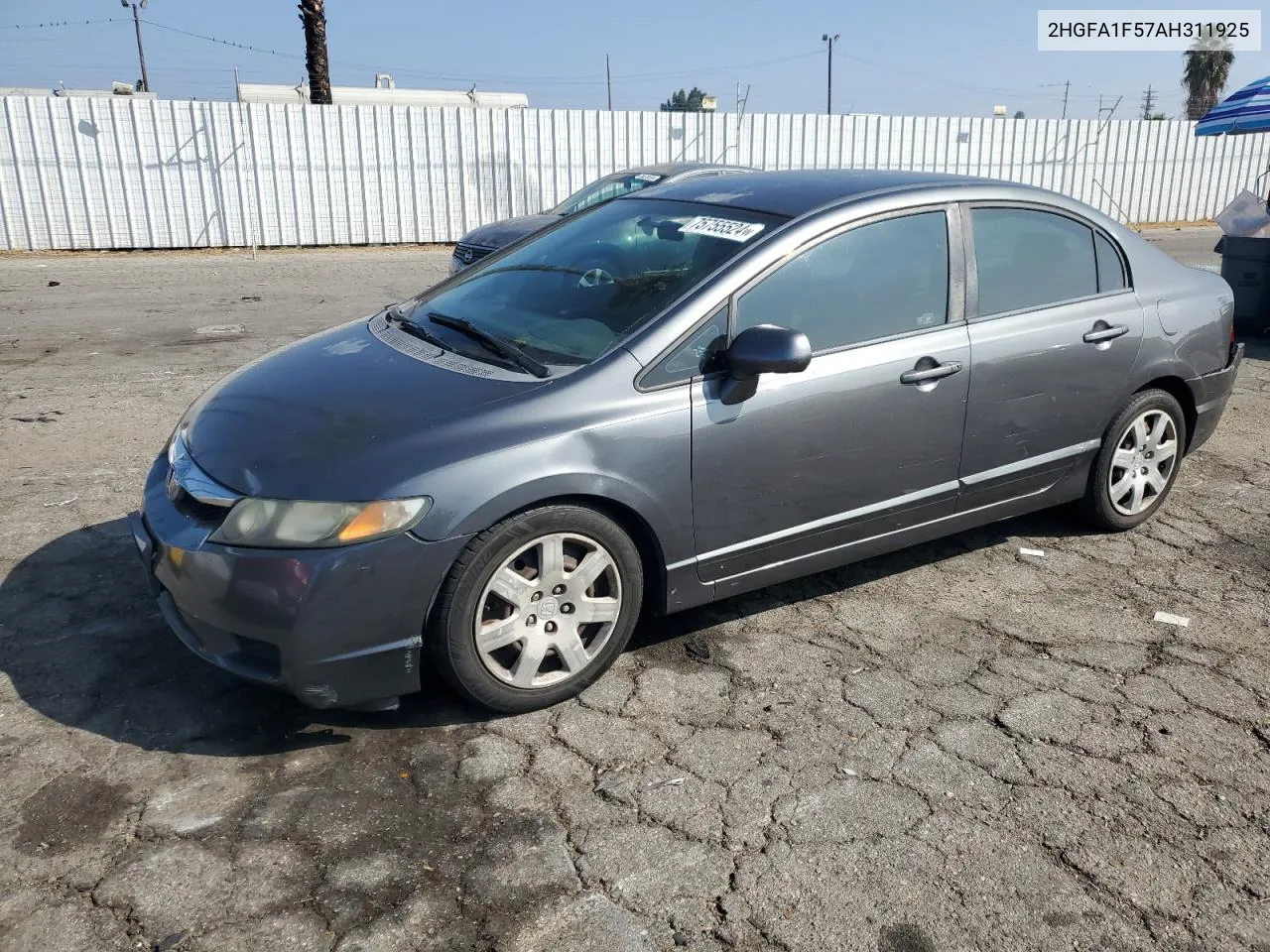 2010 Honda Civic Lx VIN: 2HGFA1F57AH311925 Lot: 75755524