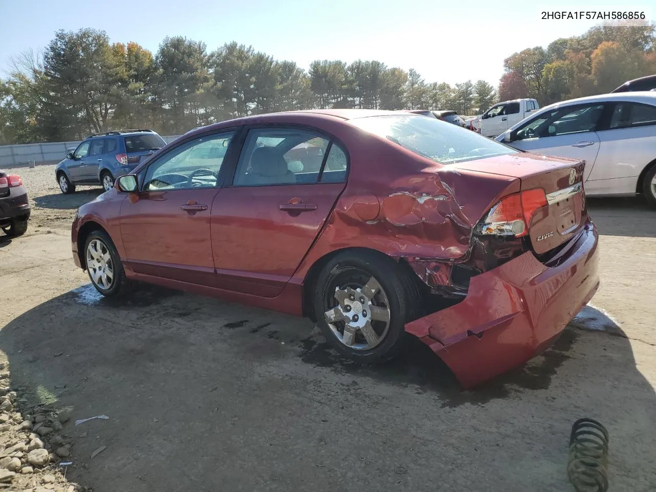 2010 Honda Civic Lx VIN: 2HGFA1F57AH586856 Lot: 75833664