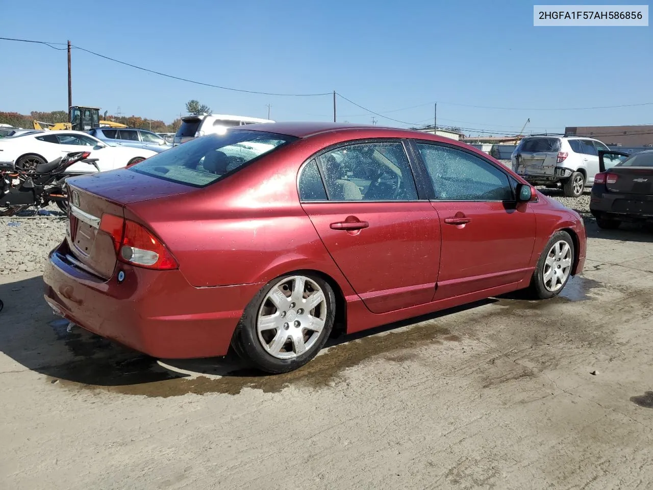 2010 Honda Civic Lx VIN: 2HGFA1F57AH586856 Lot: 75833664