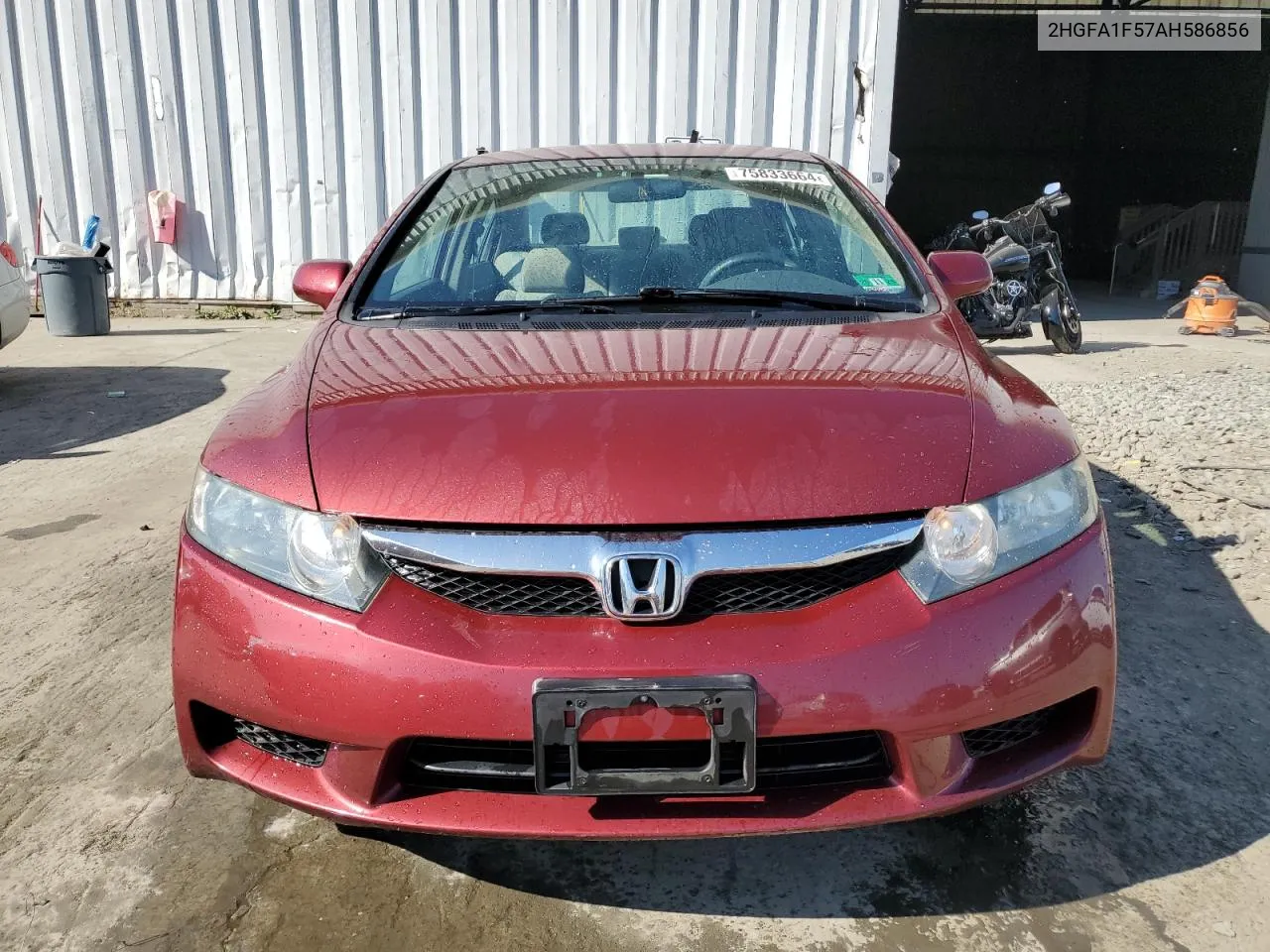 2010 Honda Civic Lx VIN: 2HGFA1F57AH586856 Lot: 75833664