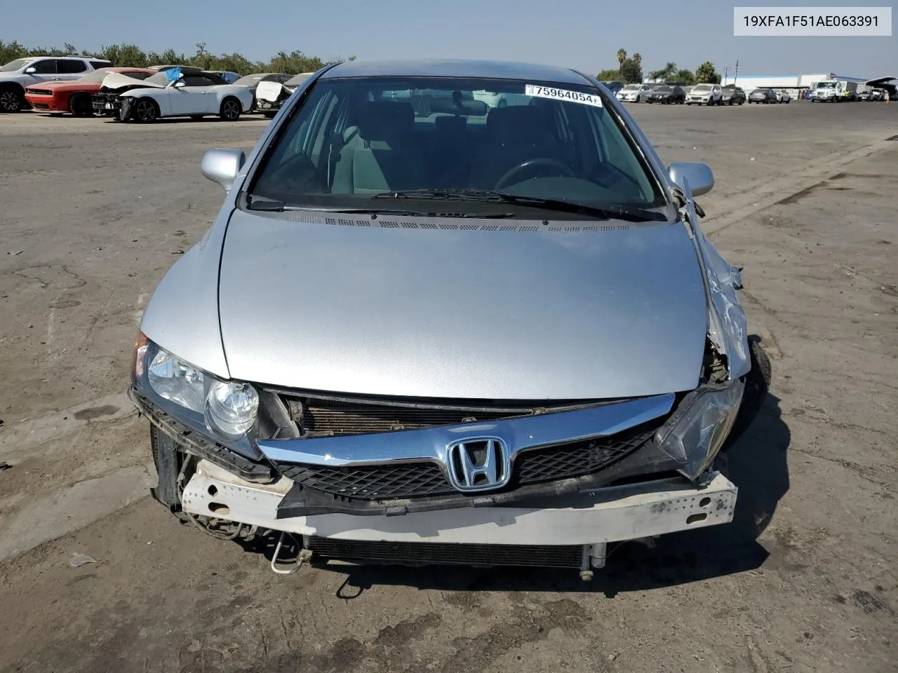 2010 Honda Civic Lx VIN: 19XFA1F51AE063391 Lot: 75964054