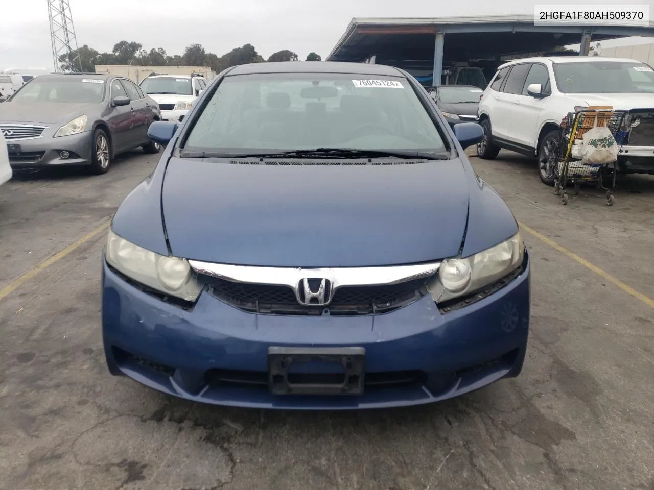 2010 Honda Civic Ex VIN: 2HGFA1F80AH509370 Lot: 76045124