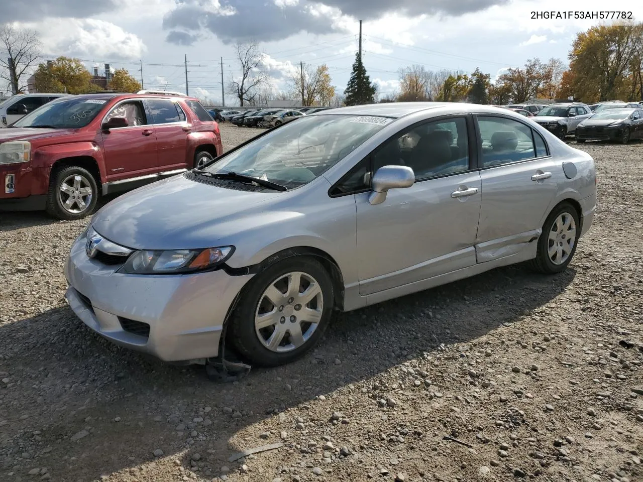 2010 Honda Civic Lx VIN: 2HGFA1F53AH577782 Lot: 76696924