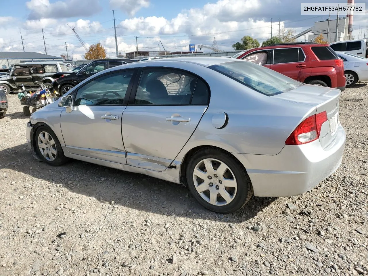 2010 Honda Civic Lx VIN: 2HGFA1F53AH577782 Lot: 76696924