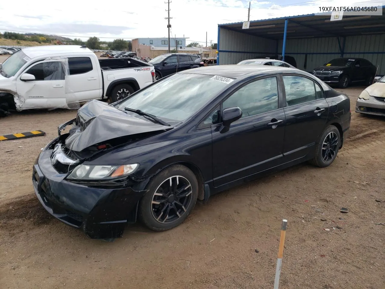 2010 Honda Civic Lx VIN: 19XFA1F56AE045680 Lot: 76826334