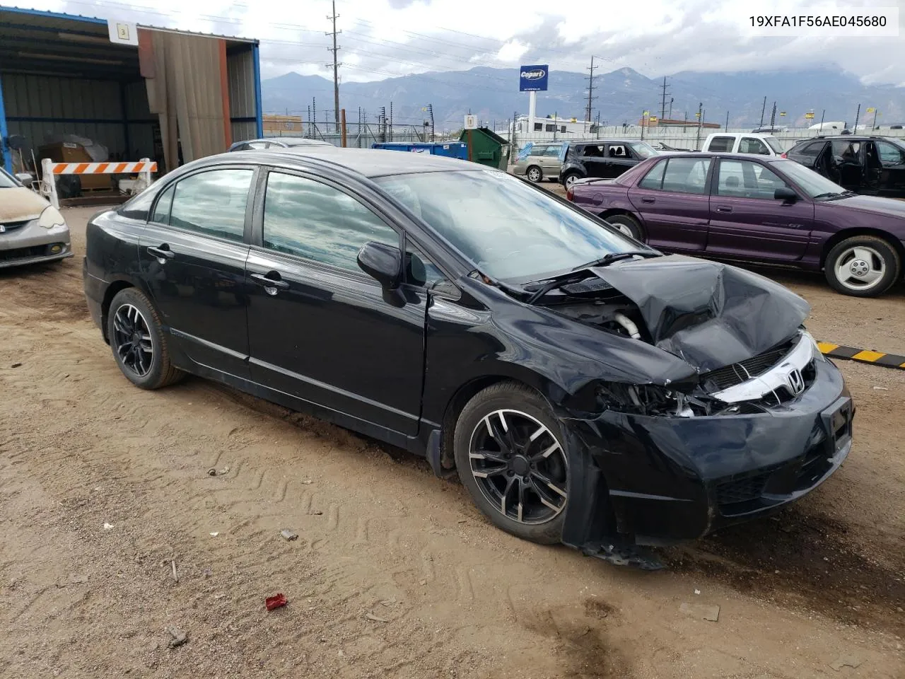 2010 Honda Civic Lx VIN: 19XFA1F56AE045680 Lot: 76826334