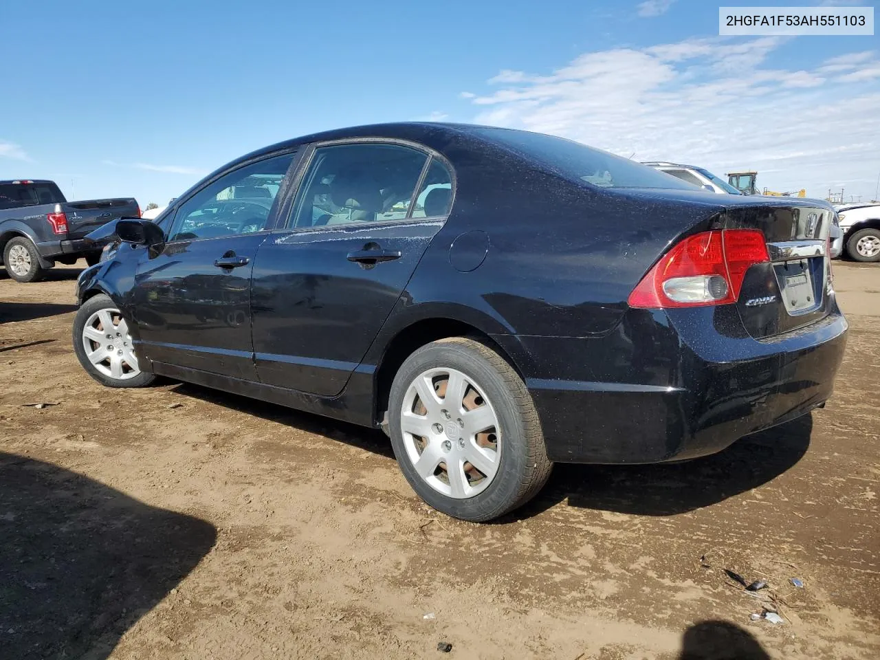 2010 Honda Civic Lx VIN: 2HGFA1F53AH551103 Lot: 77199604