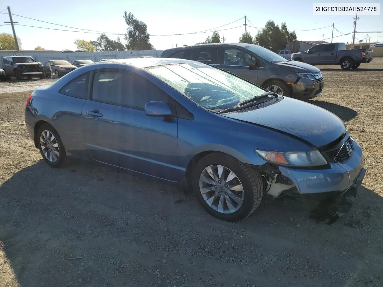 2010 Honda Civic Ex VIN: 2HGFG1B82AH524778 Lot: 77495934